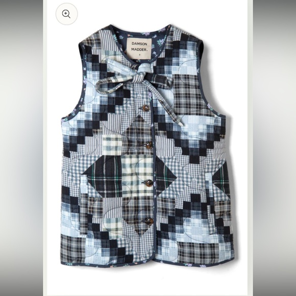 Damson Madder Jackets & Blazers - Damson Madder Maxxy Patchwork Gilette Vest